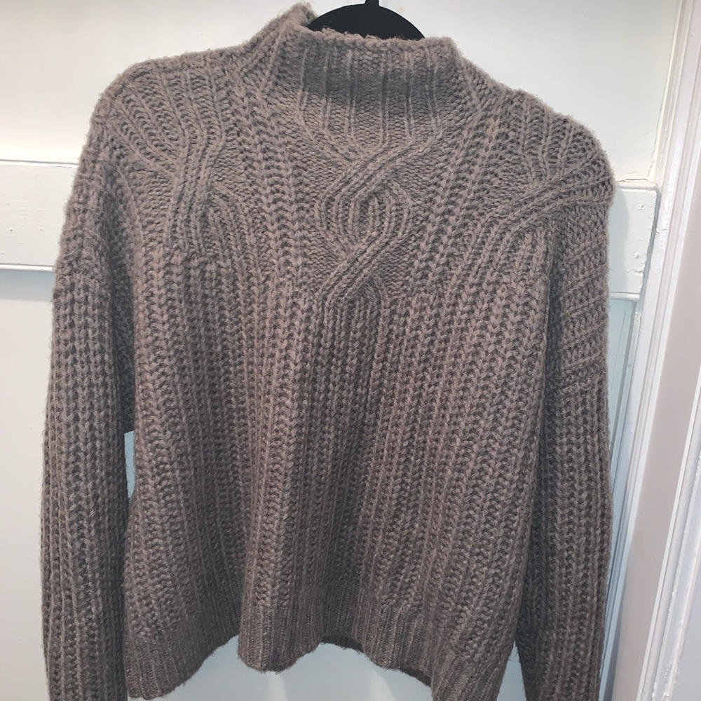 aerie brown sweater